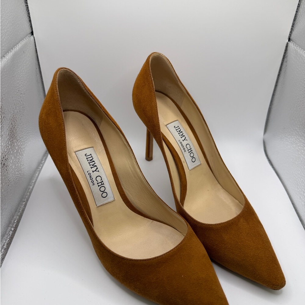 Jimmy Choo Women's Tan Suede Heels